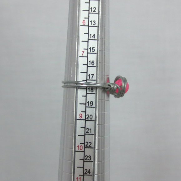 New Stainless Wrap Pink Quartz Hand Crafted Ring - Picture 8 of 9